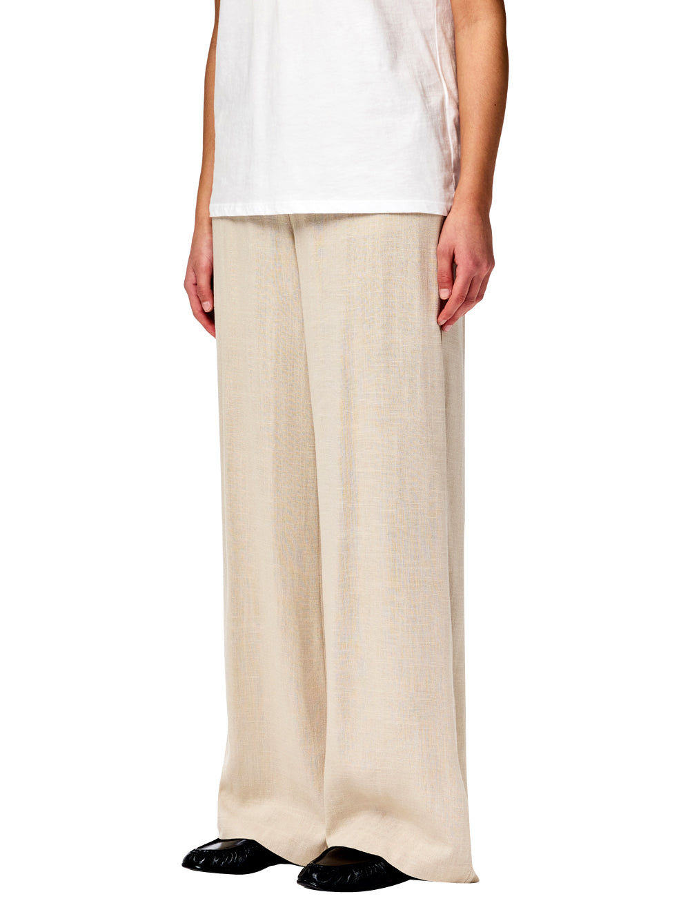 PIECES Pantalone Wide Leg Fit Donna - Grigio modello 17162584