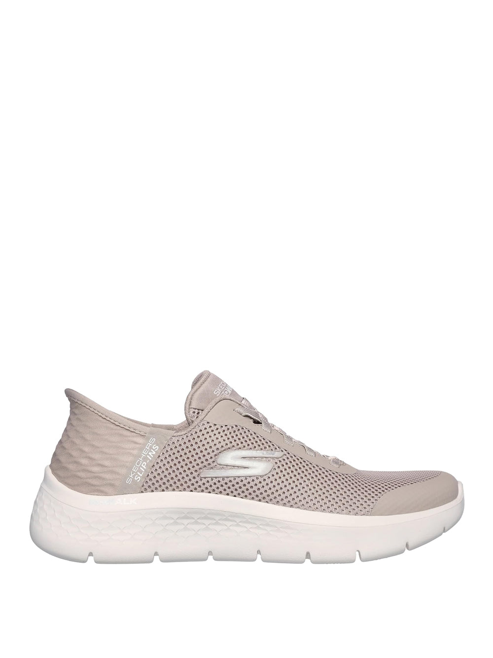 SKECHERS Sneakers slip-in Donna - Beige modello 124836