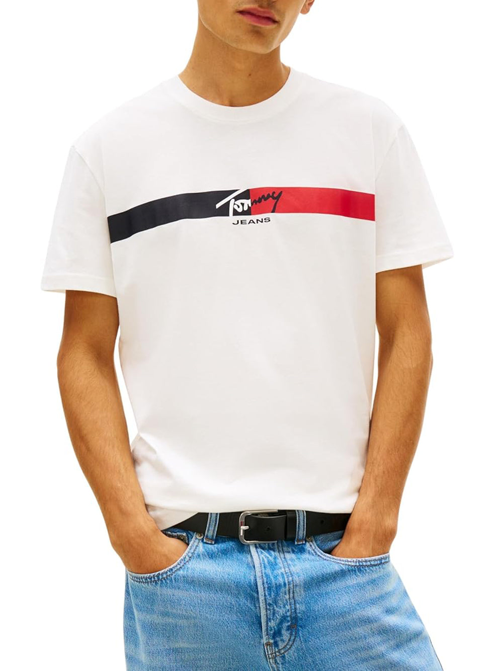 TOMMY HILFIGER T-shirt Uomo - Ecru modello DM0DM22539YBL
