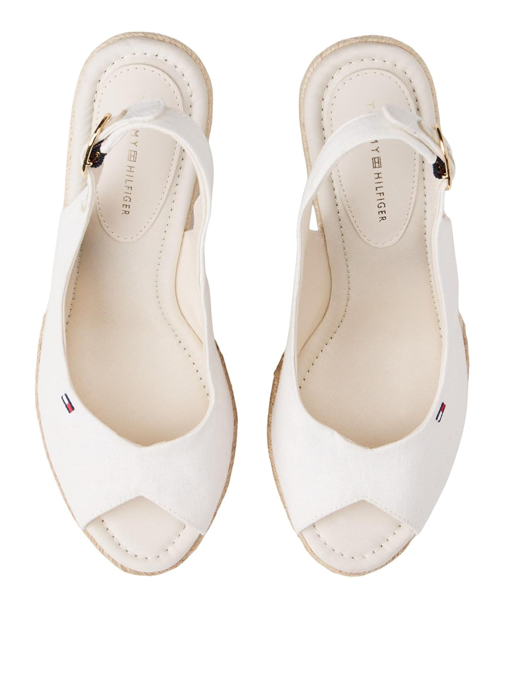 TOMMY HILFIGER Sandali con zeppa Donna - Ecru modello FW0FW09343YBL