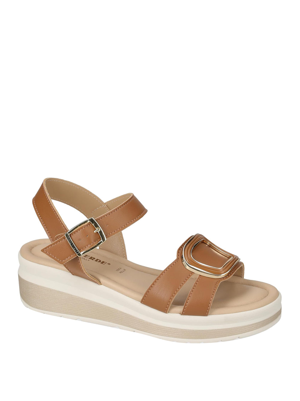 VALLEVERDE Sandali con zeppa Donna - Cuoio modello VMI101M