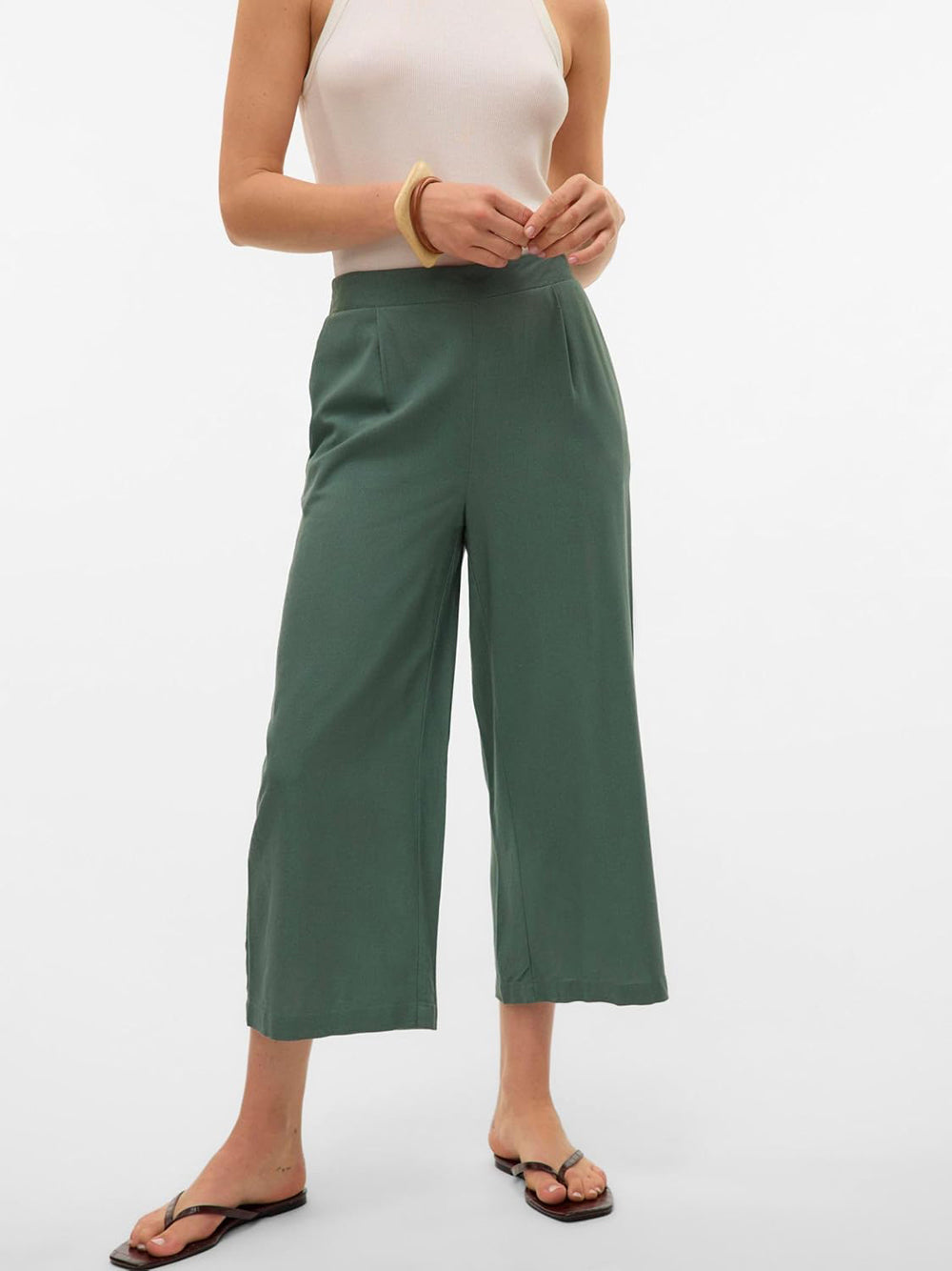 VERO MODA Pantalone Donna - Verde modello 10321626