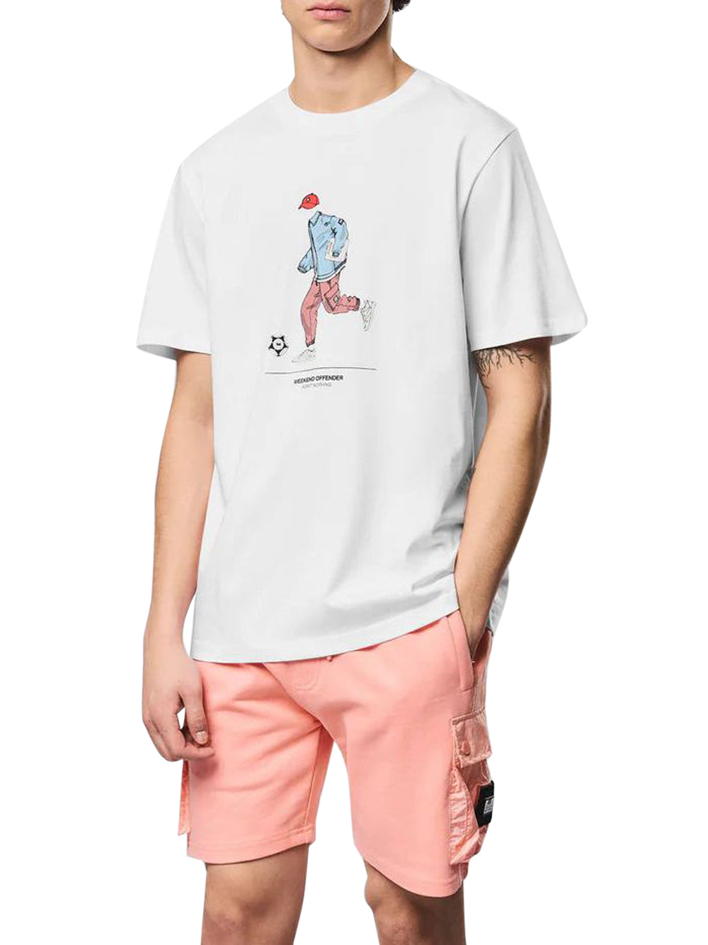 WEEKEND OFFENDER T-shirt Uomo - Bianco modello PT1B14