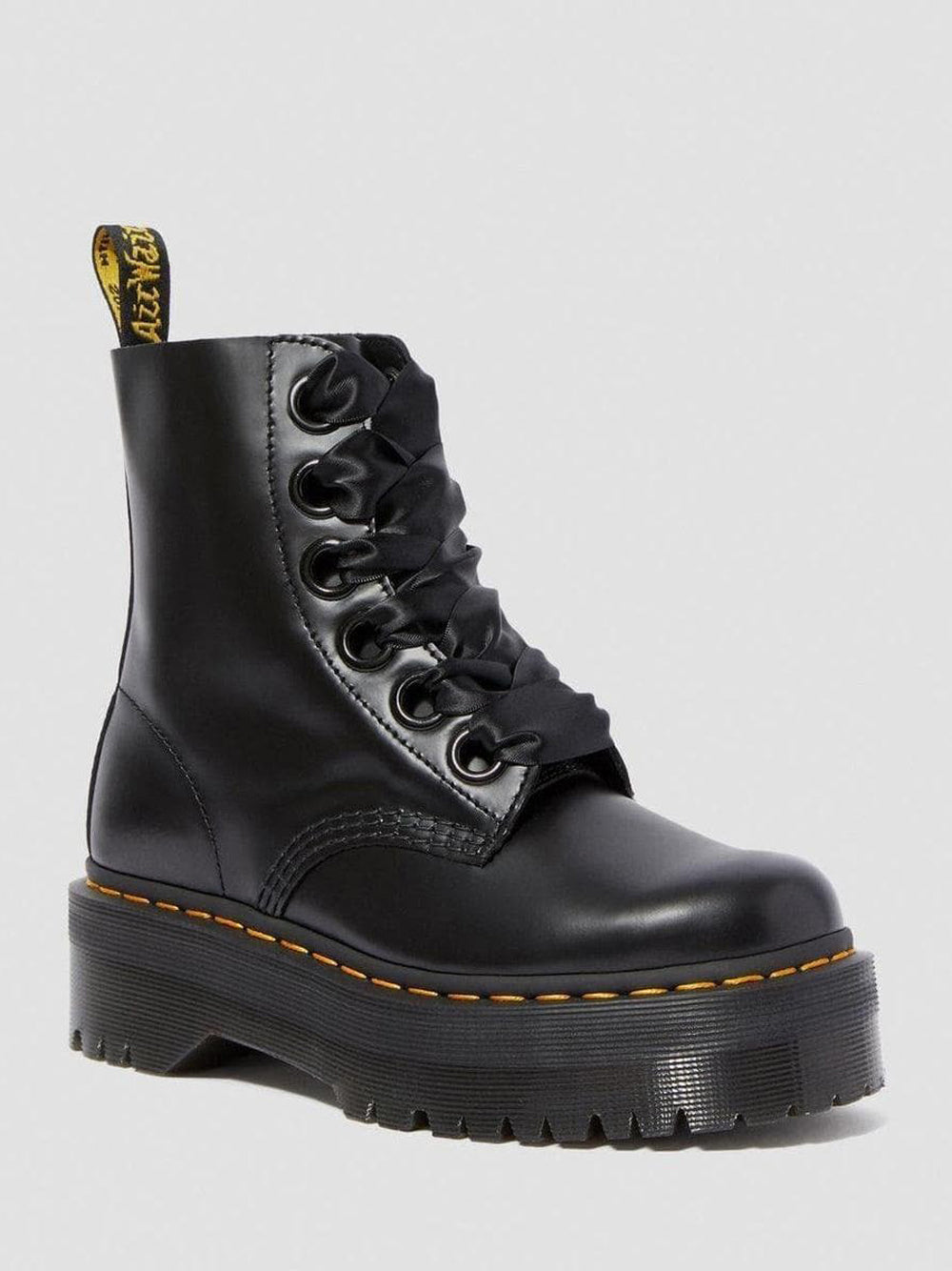 DR. MARTENS Stivaletti platform Donna - Nero modello MOLLY