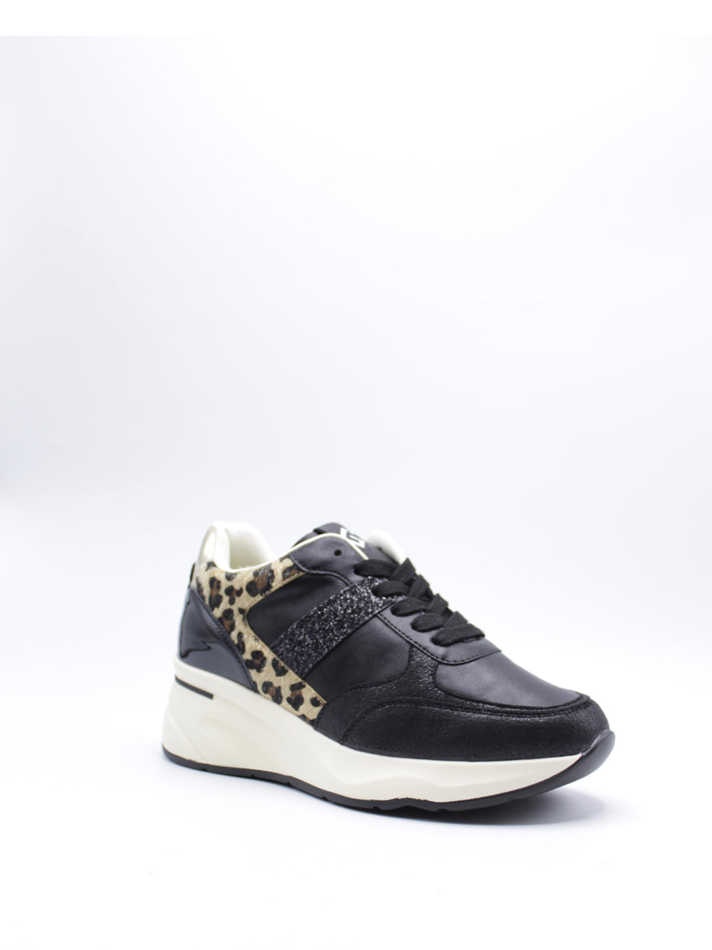 GOLD&GOLD Sneakers con zeppa Donna - Nero modello GB873