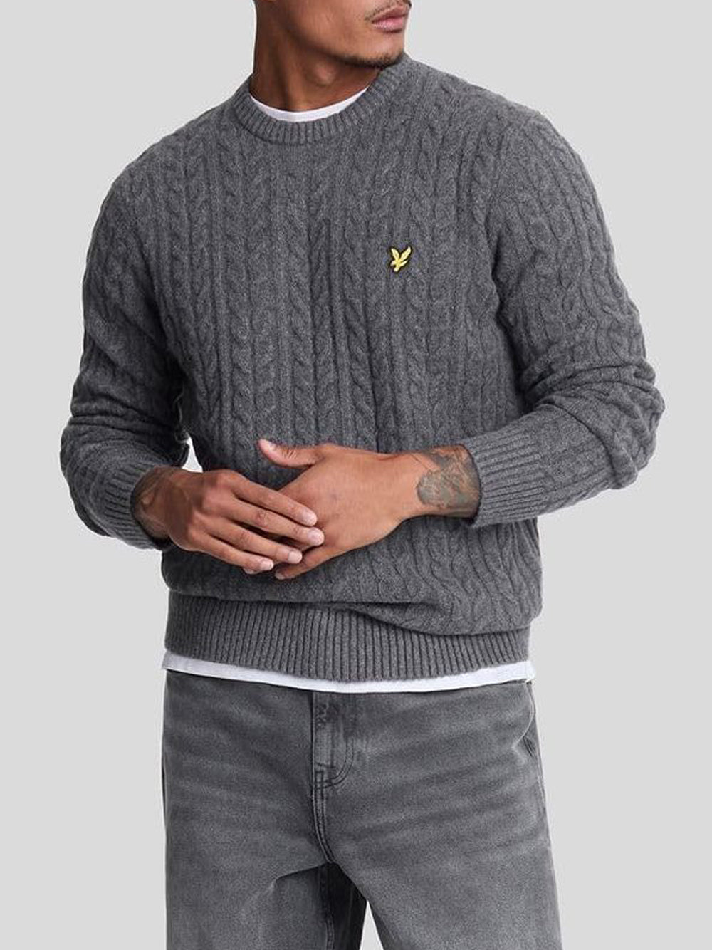 LYLE & SCOTT Maglione Uomo - Nero modello 24WMLSKN2115V