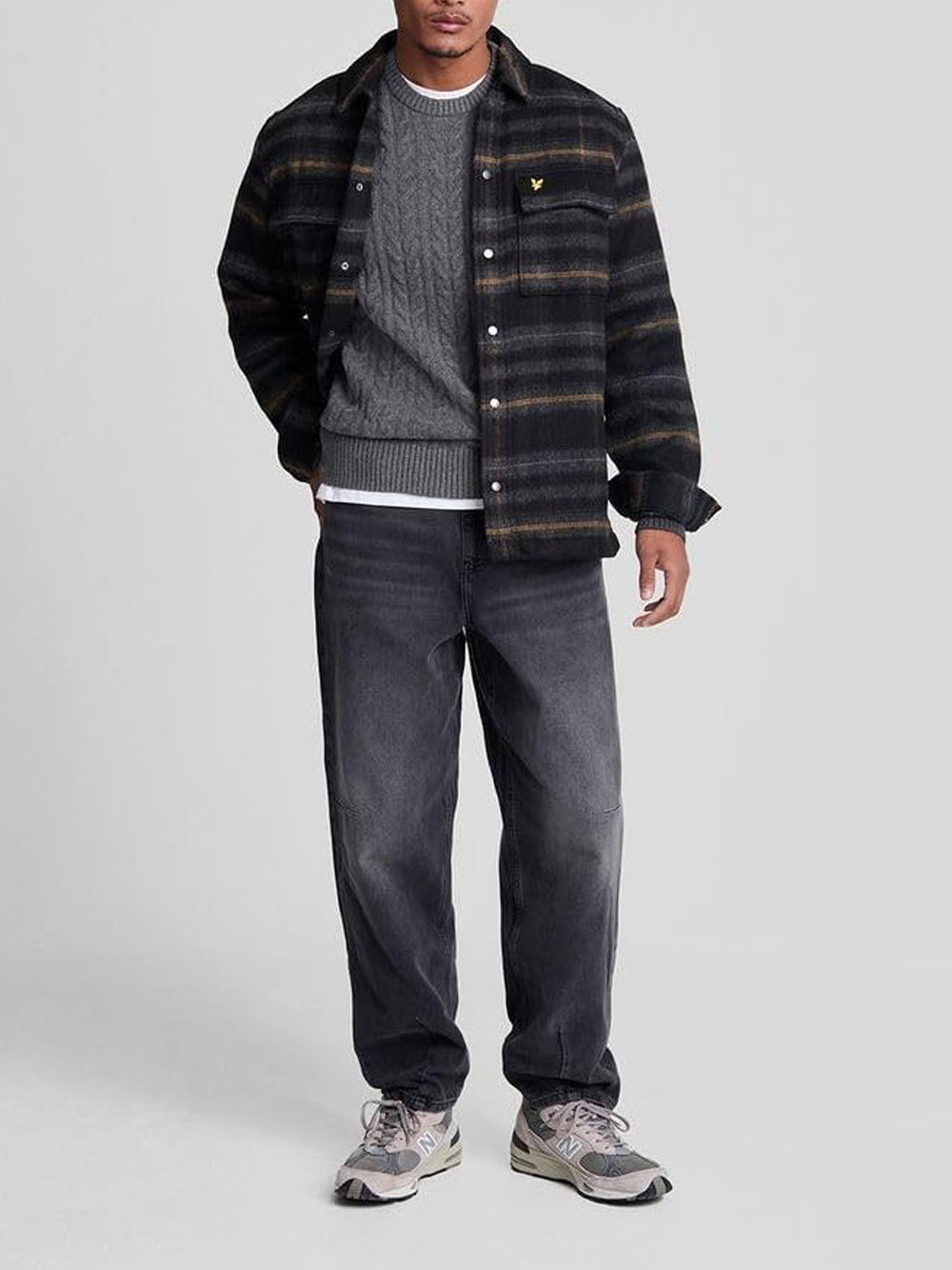 LYLE & SCOTT Maglione Uomo - Nero modello 24WMLSKN2115V