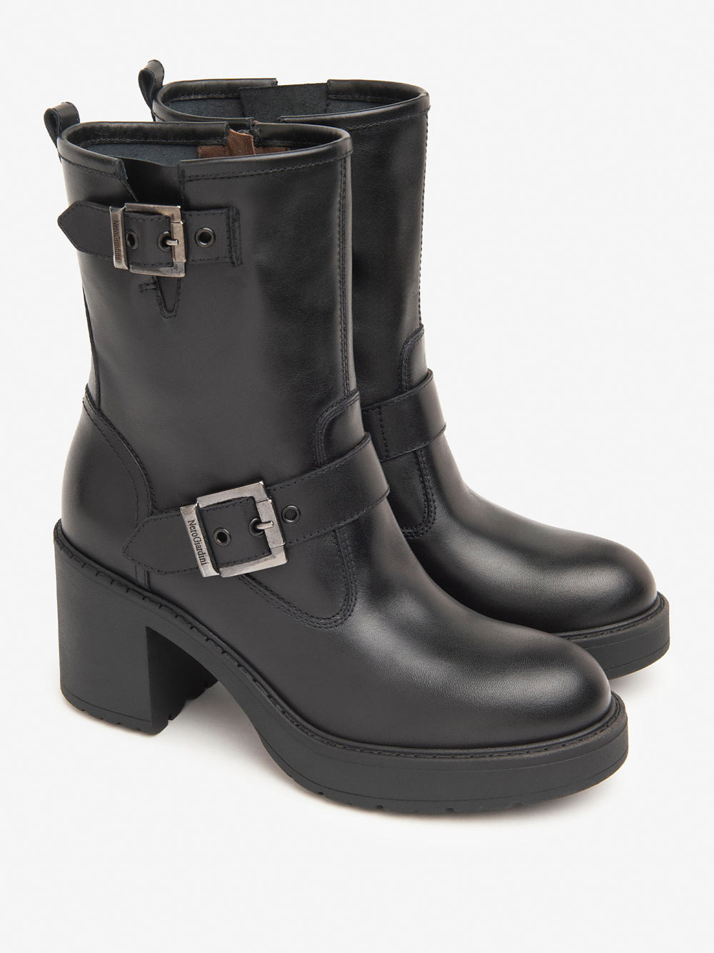 Tacco Nero Giardini Stivali Blu NERO GIARDINI Stivaletti Con Tacco