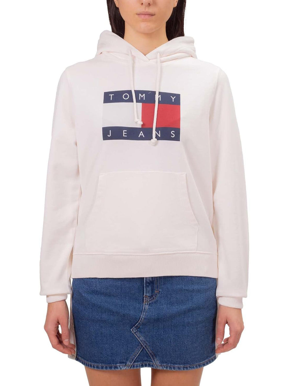 TOMMY HILFIGER Felpa Donna Bianco modello DW0DW18654 DW0DW18654