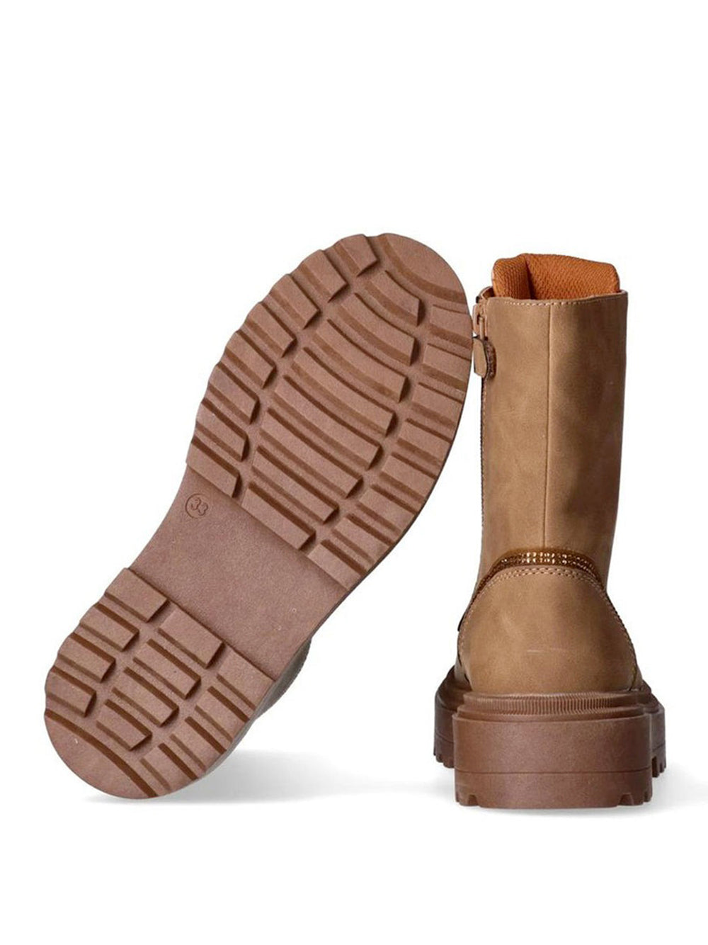 1^CLASSE Stivaletti anfibio Donna - Beige modello 2319