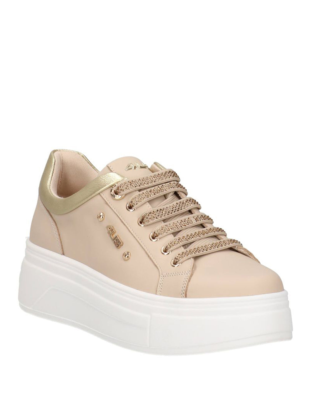 4US Sneakers platform Donna - Beige modello 4BV141