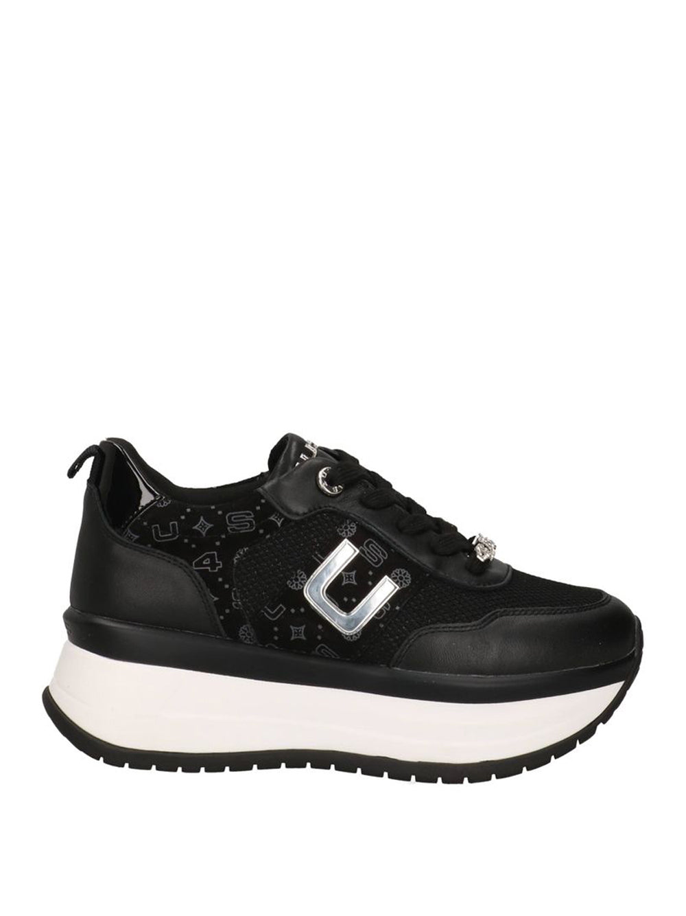 4US Sneakers platform Donna - Nero modello 4BV156