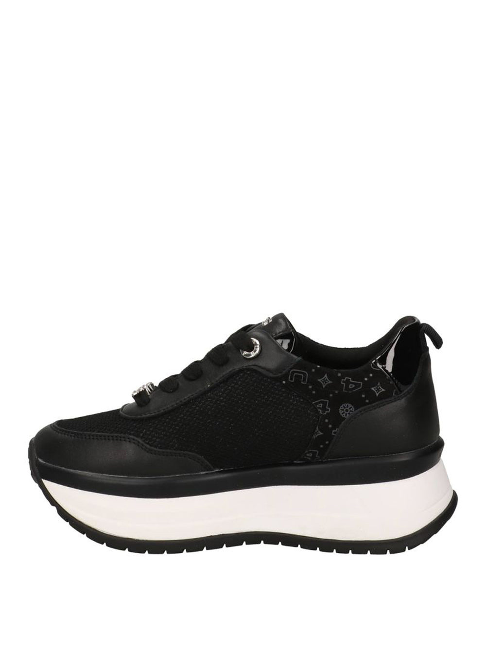 4US Sneakers platform Donna - Nero modello 4BV156