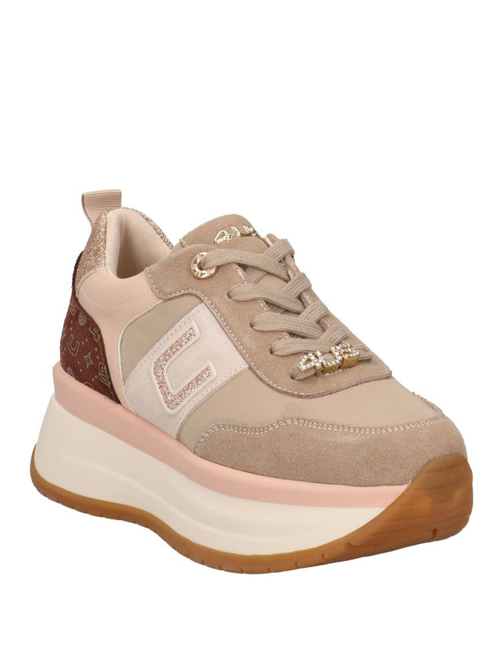 4US Sneakers platform Donna - Verde modello 4BV156