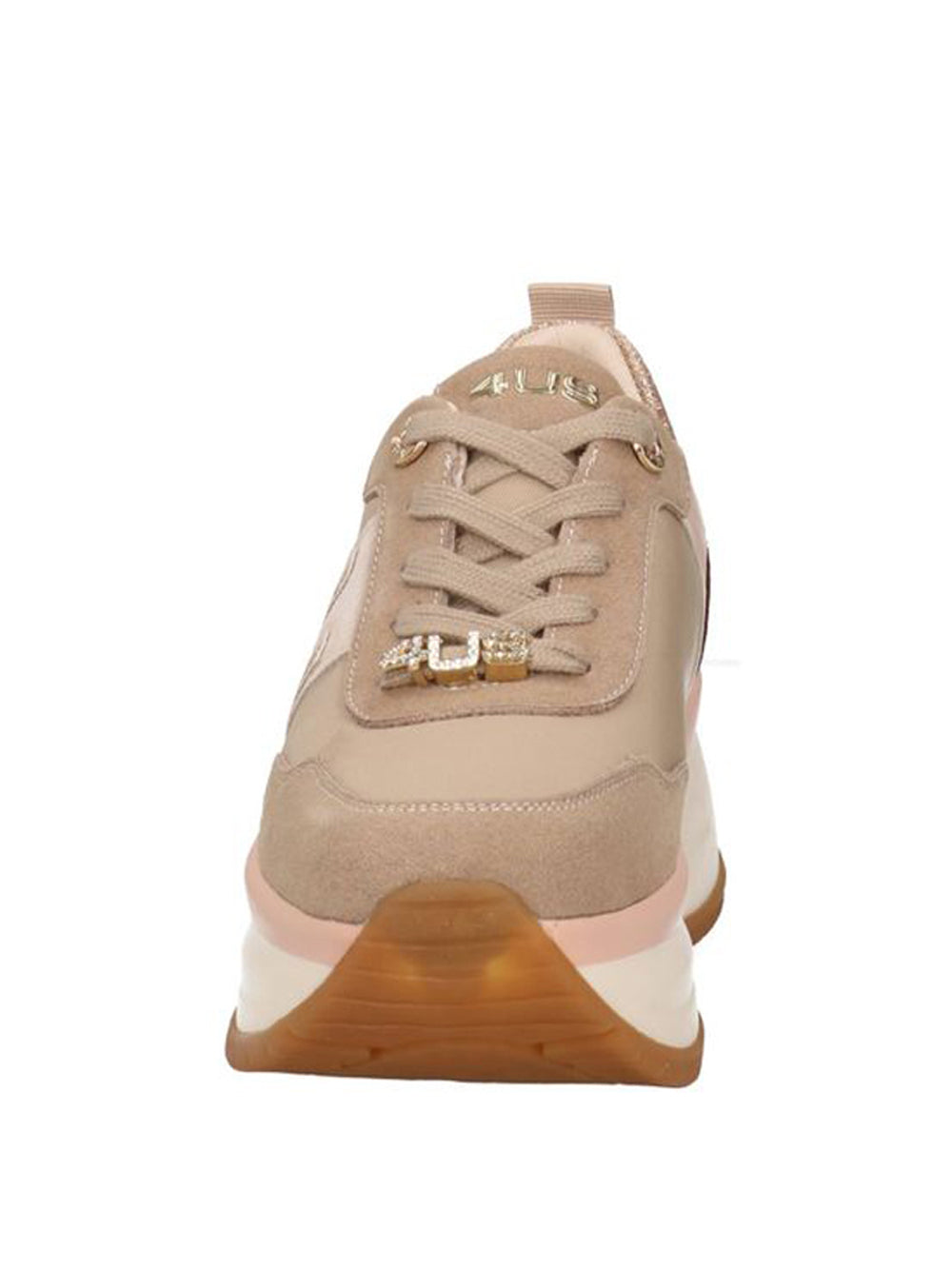 4US Sneakers platform Donna - Verde modello 4BV156