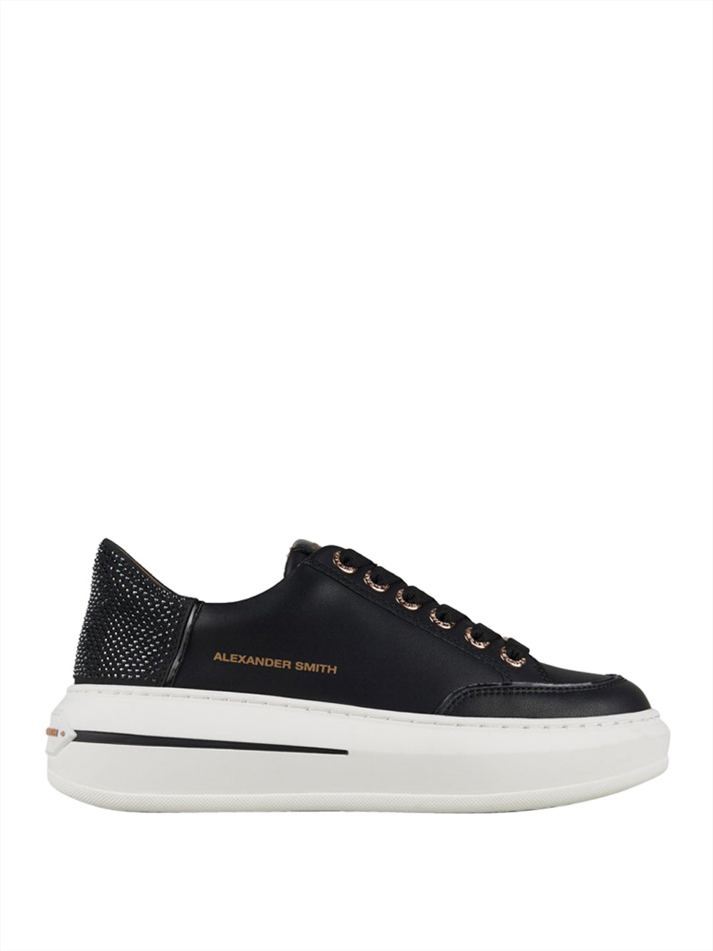 ALEXANDER SMITH Sneakers platform Donna - Nero modello ASBCLSW