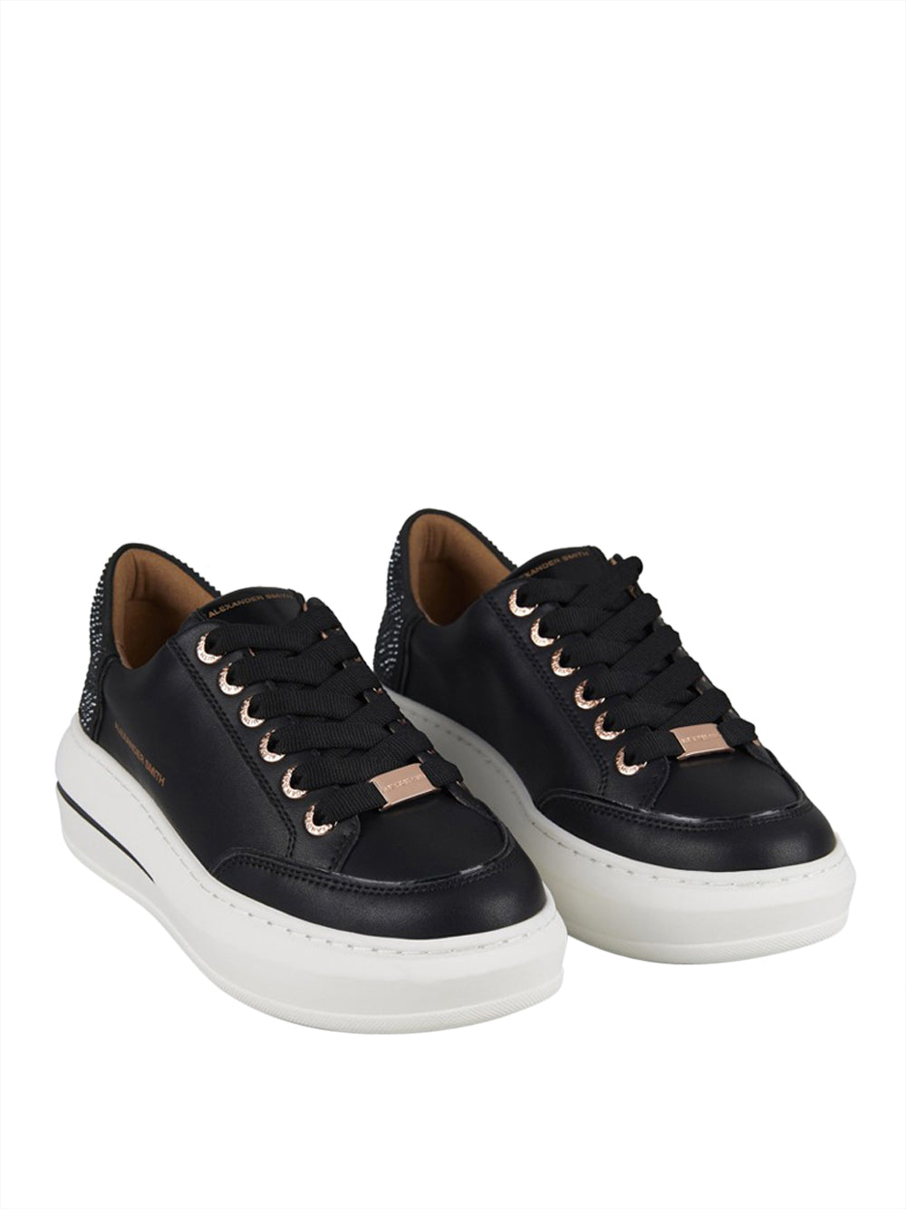 ALEXANDER SMITH Sneakers platform Donna - Nero modello ASBCLSW