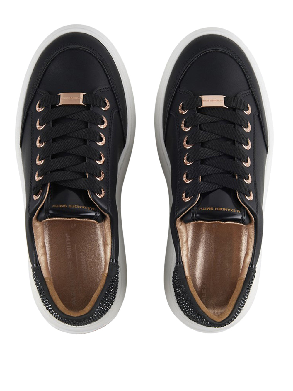 ALEXANDER SMITH Sneakers platform Donna - Nero modello ASBCLSW