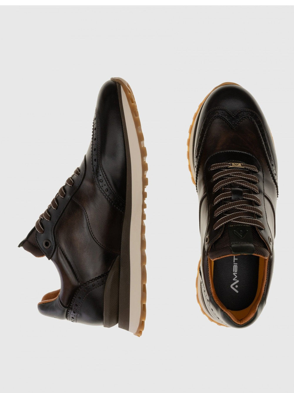 AMBITIOUS Sneakers plantare estraibile Uomo - Testa di moro modello 13139-7290AM