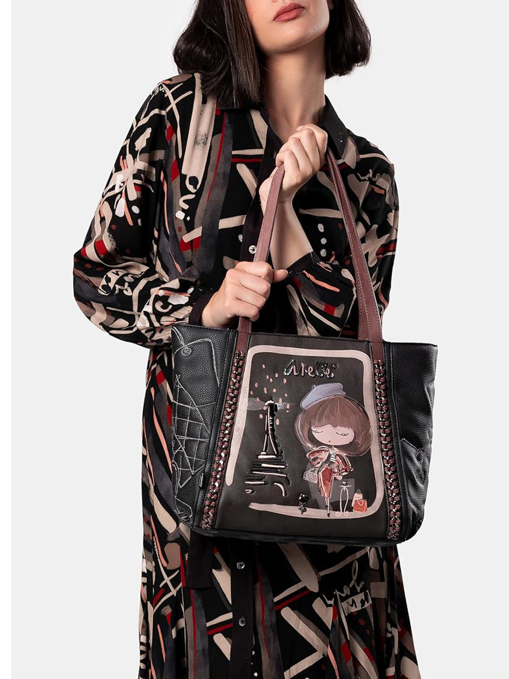 ANEKKE Borsa a Spalla Donna - Marrone modello 41802-371