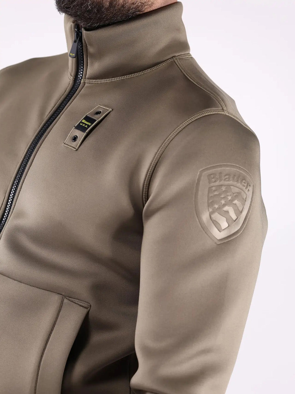 BLAUER Felpa Uomo - Verde modello 25WBLUF01094