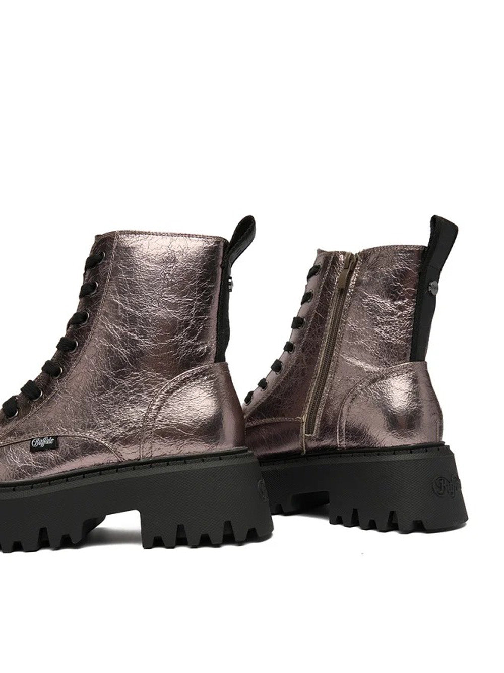 BUFFALO Stivaletti anfibio Donna - Grigio modello 1622596