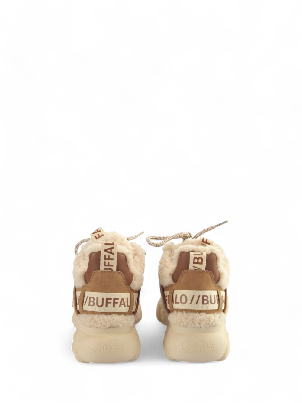 BUFFALO Sneakers platform Donna - Beige modello 1636023