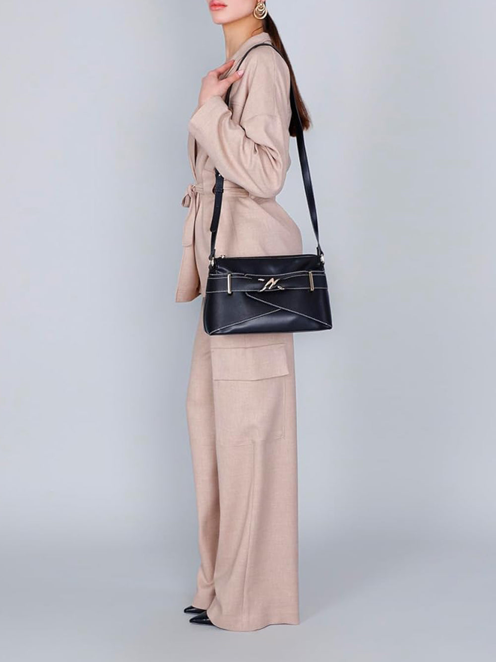 CAFE'NOIR Borsa a Tracolla Donna - Nero modello C3WG0919