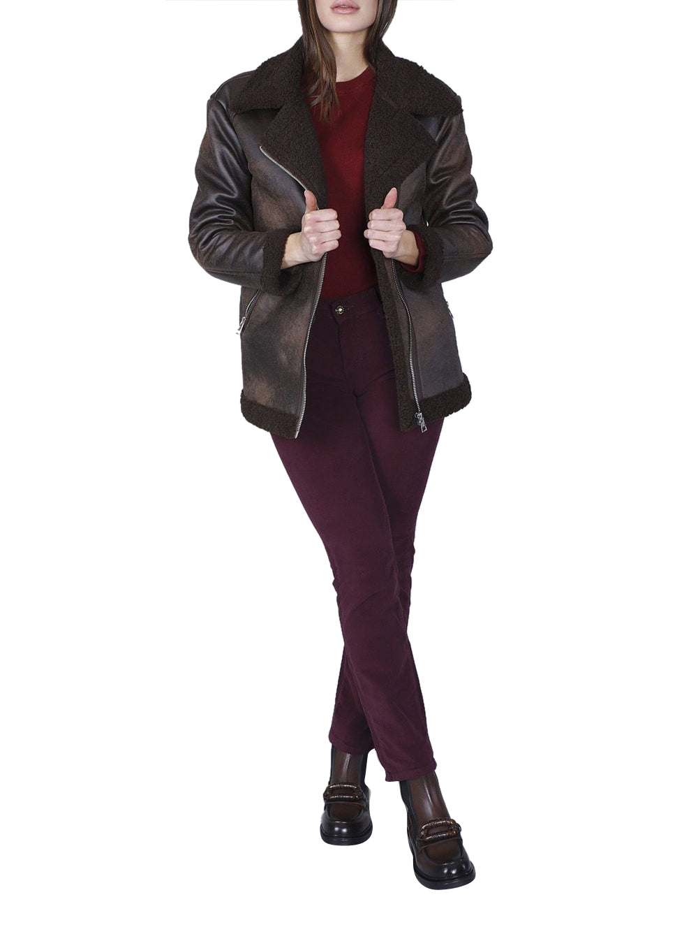 CAFE'NOIR Giubbino Donna - Marrone modello C7JG0038