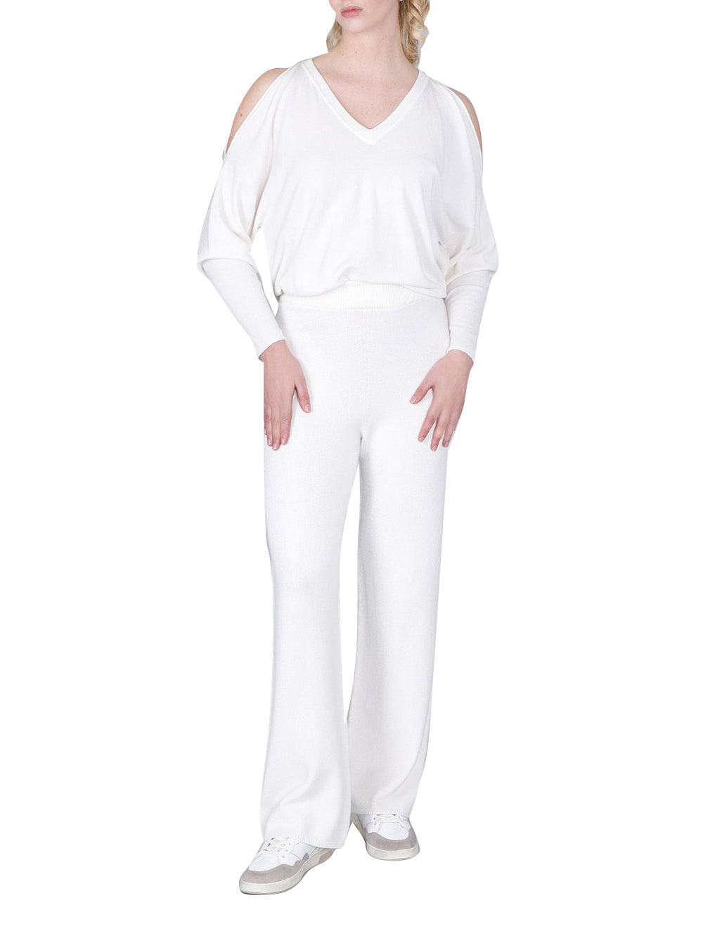 CAFE'NOIR Pantalone Donna - Bianco modello C7JM0291