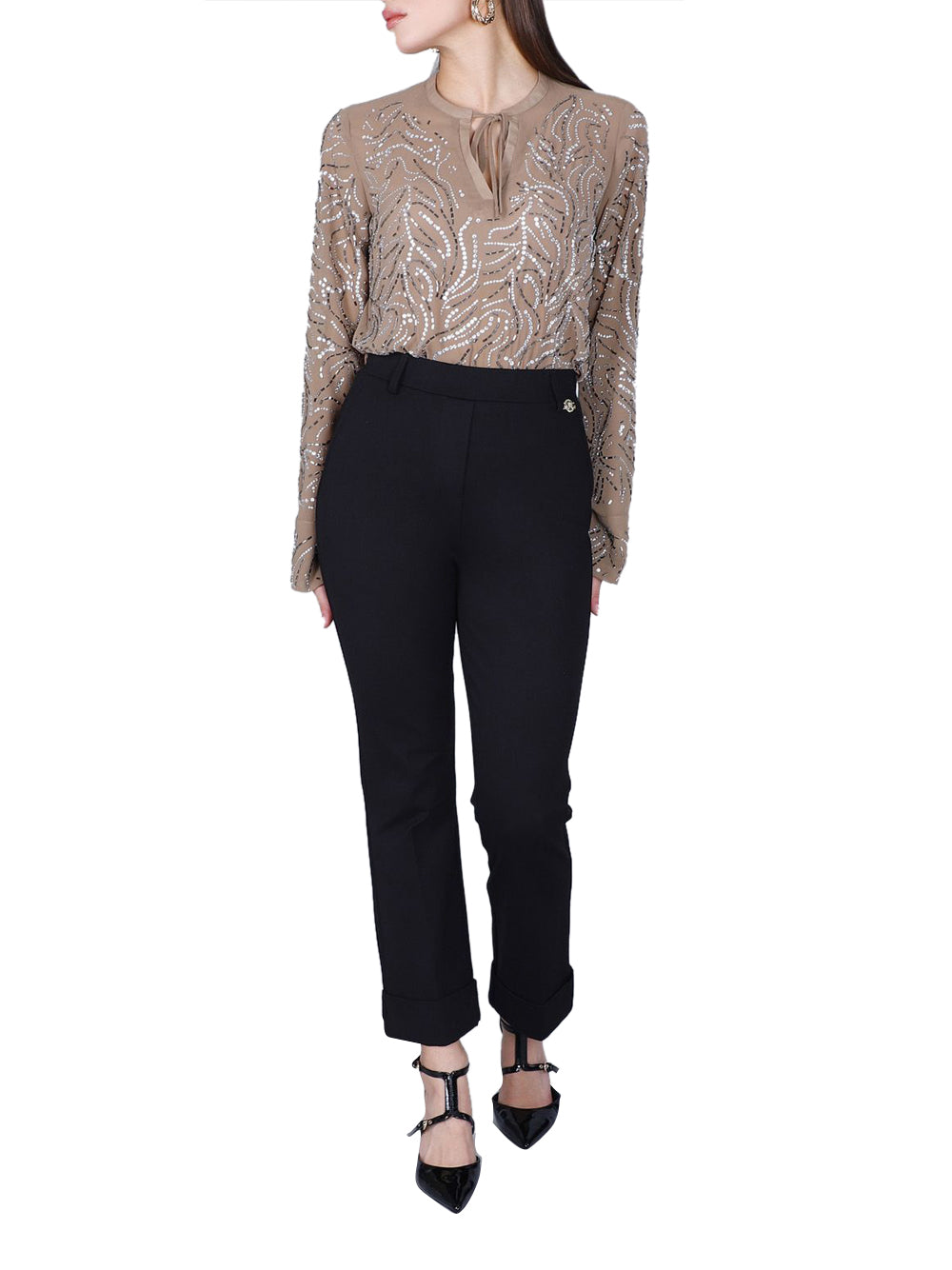 CAFE'NOIR Pantalone Donna - Nero modello C7JP0272