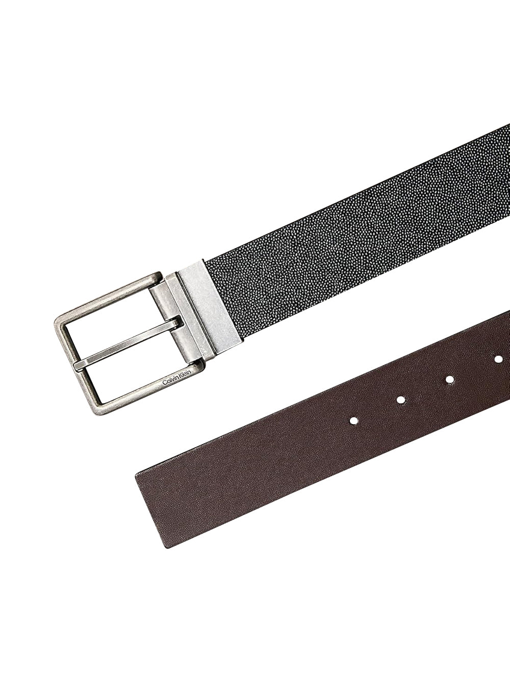 CALVIN KLEIN Cintura double face Uomo - Nero modello LV047048G