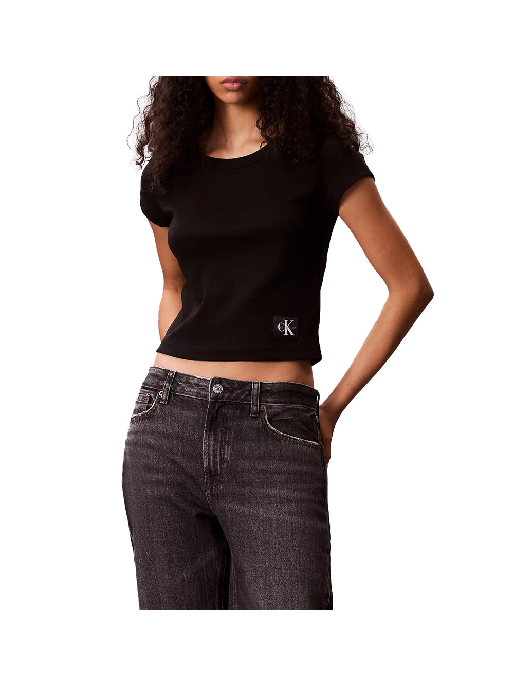 CALVIN KLEIN T-shirt Donna - Nero modello LV047C200G