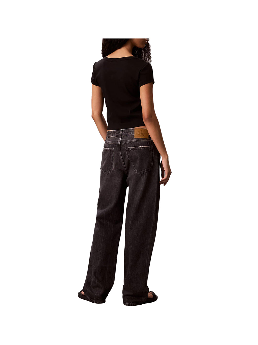 CALVIN KLEIN T-shirt Donna - Nero modello LV047C200G
