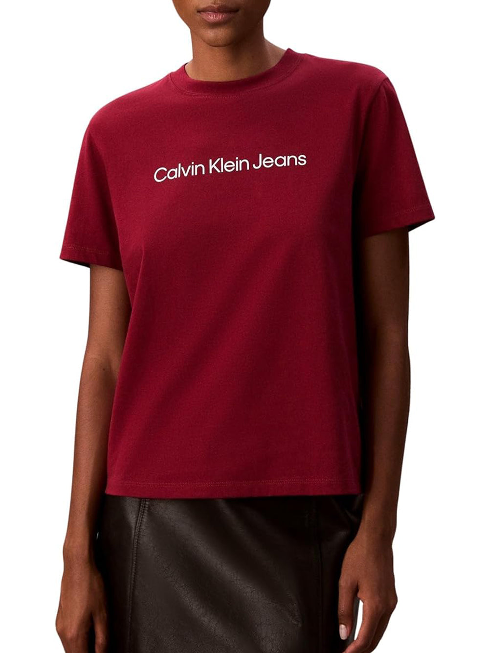 CALVIN KLEIN T-shirt Donna - Rosso modello LV047C912G
