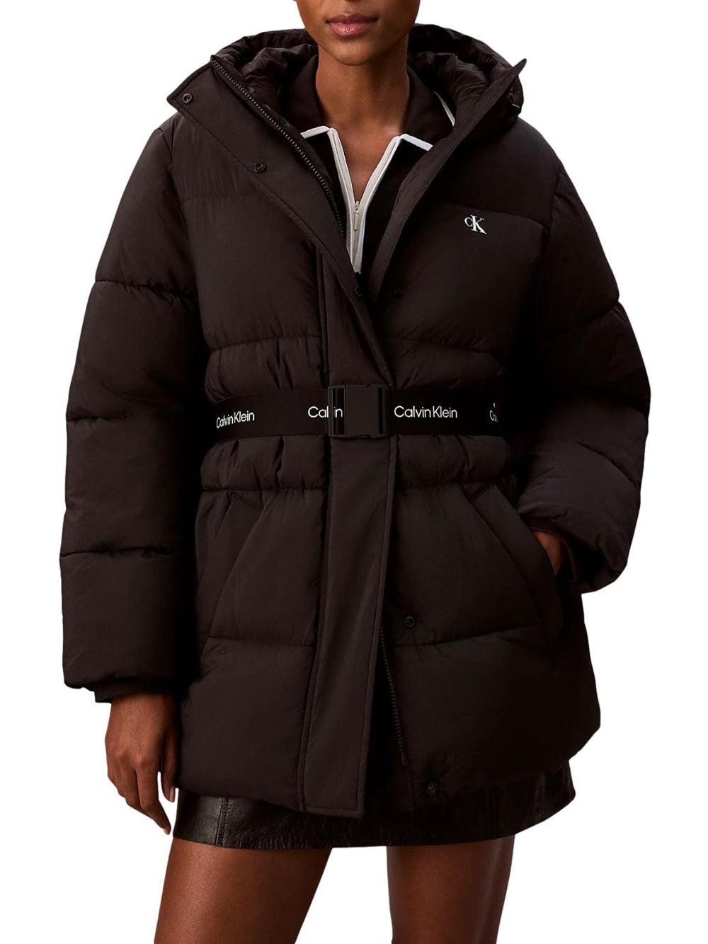 CALVIN KLEIN Giubbino Donna - Nero modello LV047D507G