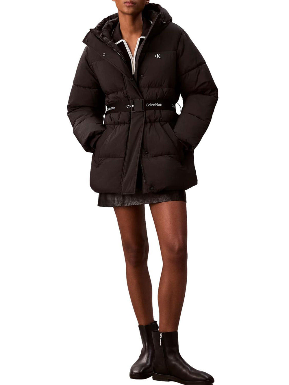 CALVIN KLEIN Giubbino Donna - Nero modello LV047D507G