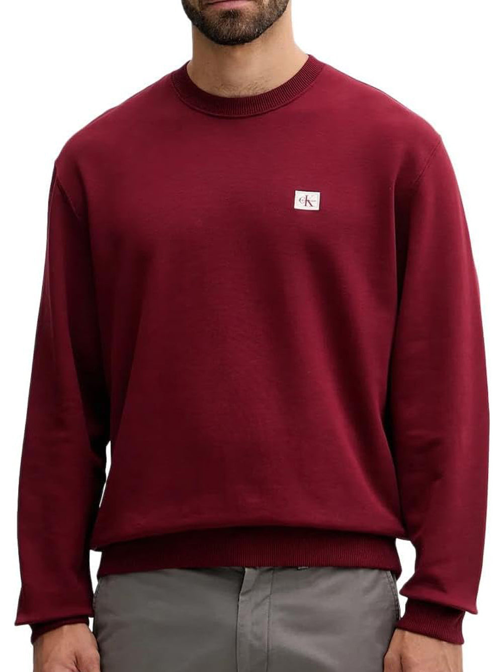 CALVIN KLEIN Felpa Uomo - Rosso modello LV04RC273G