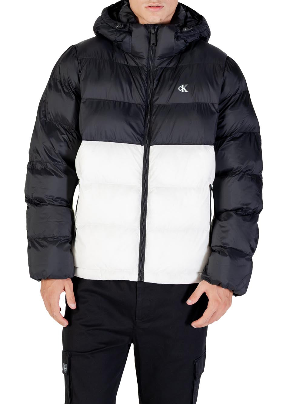 CALVIN KLEIN Giubbino Uomo - Bianco/nero modello LV04RD527G