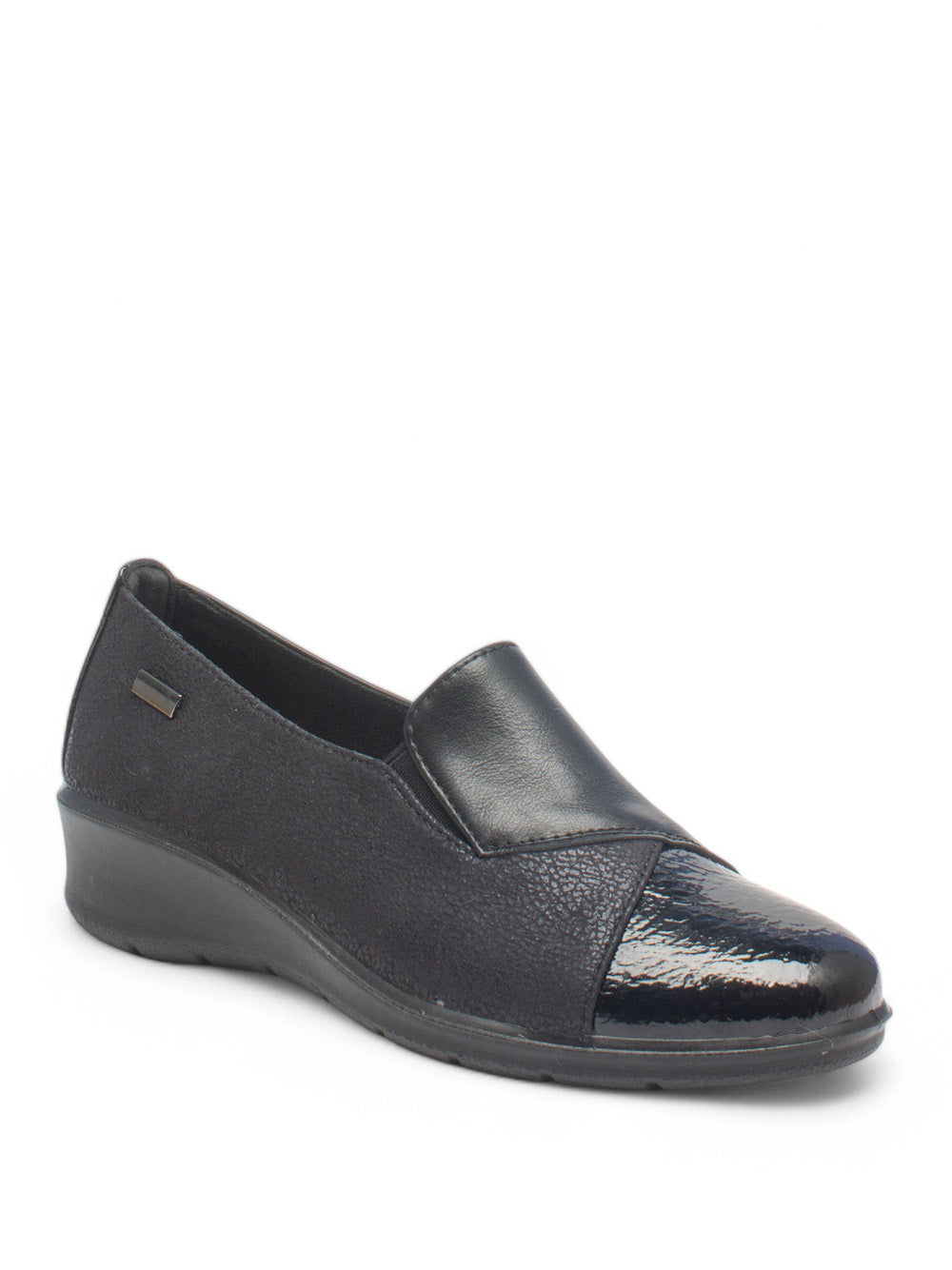 CINZIA SOFT Mocassini con zeppa Donna - Nero modello PF1781