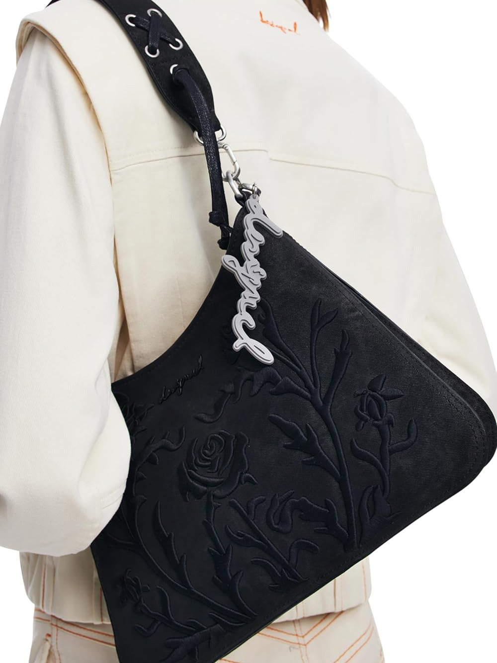 DESIGUAL Borsa a Tracolla Donna - Nero modello 25WAXP40