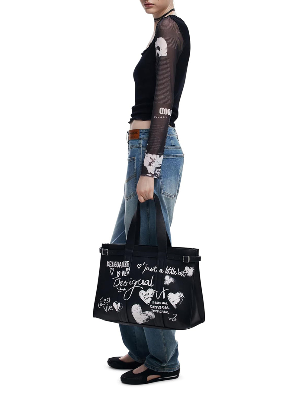 DESIGUAL Borsa a Spalla Donna - Nero modello 25WAXPA5