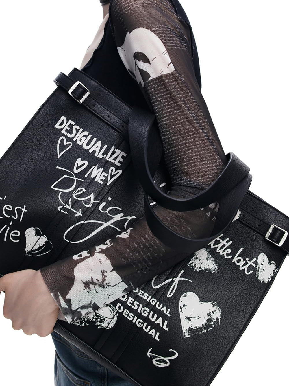 DESIGUAL Borsa a Spalla Donna - Nero modello 25WAXPA5