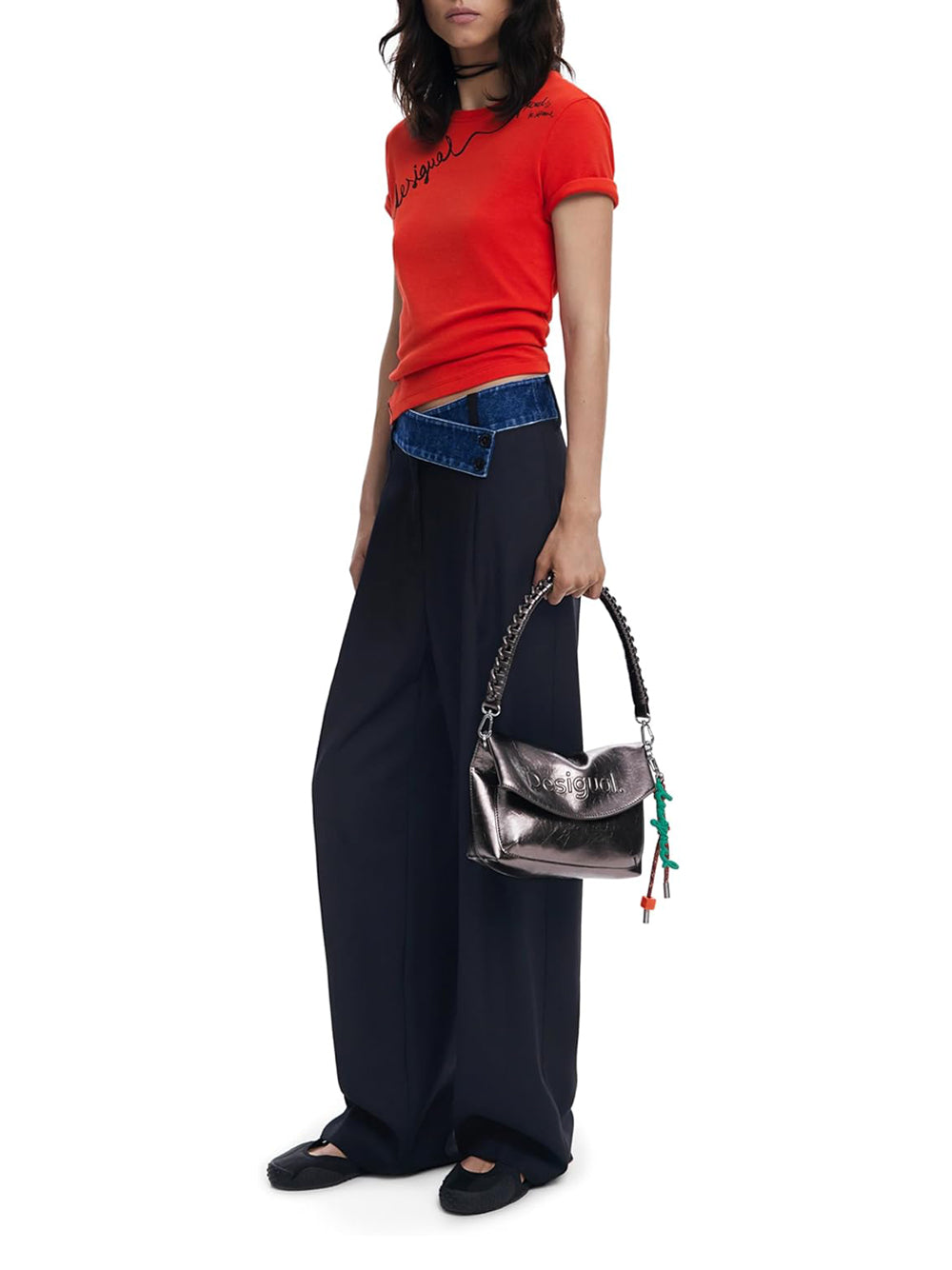 DESIGUAL Borsa a Spalla Donna - Argento modello 25WAXPAQ