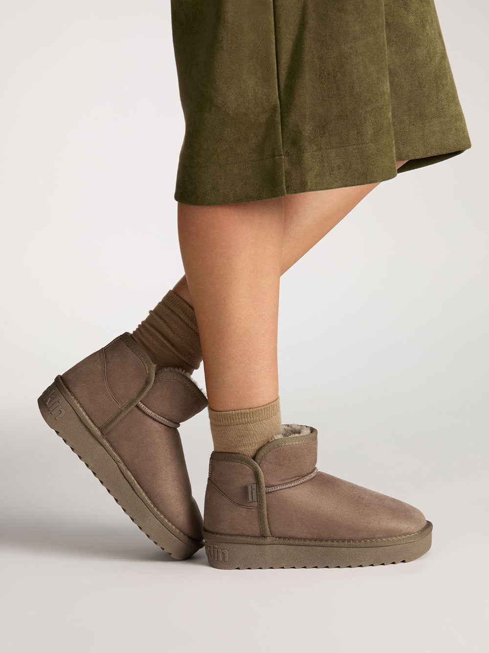 D.FRANKLIN Stivaletti Mammut Donna - Taupe modello DFSH370021