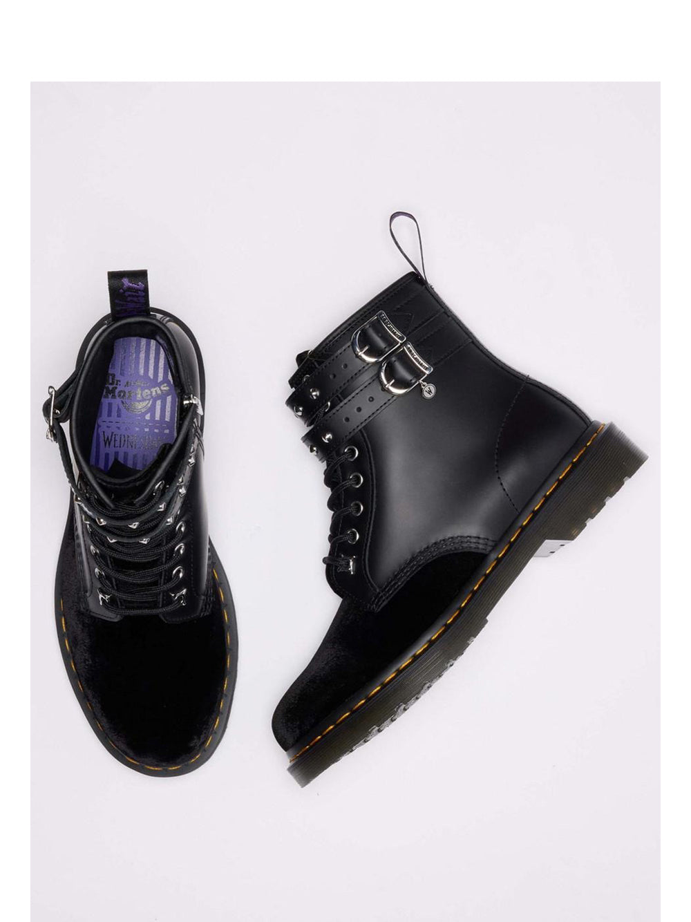 DR. MARTENS Stivaletti anfibio Donna - Nero modello 1460 WDN