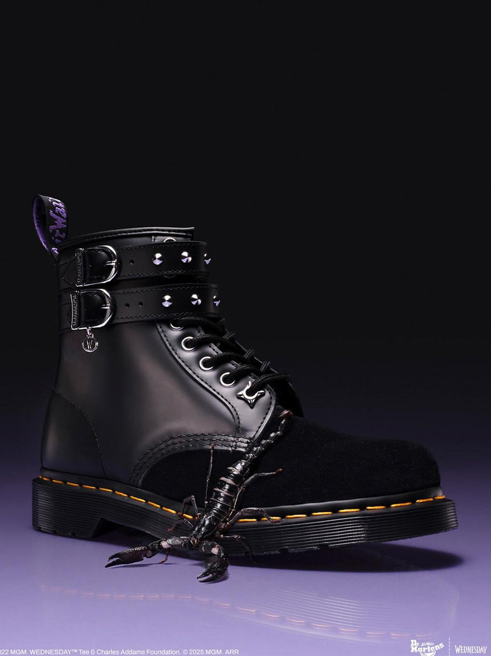DR. MARTENS Stivaletti anfibio Donna - Nero modello 1460 WDN
