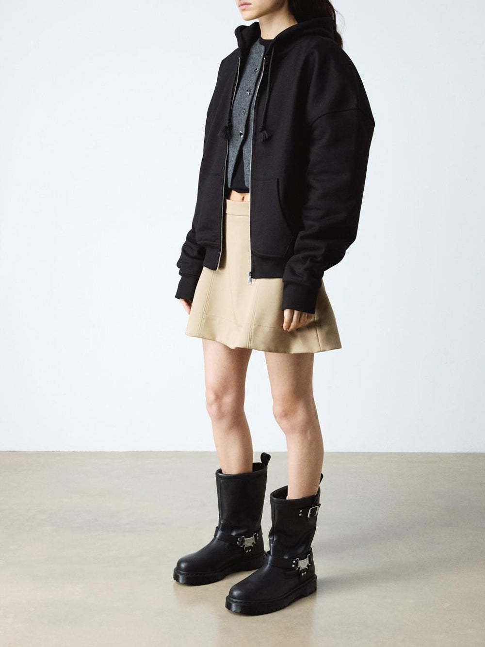 DR. MARTENS Stivali Biker Donna - Nero modello ANISTONE HI WANAMA