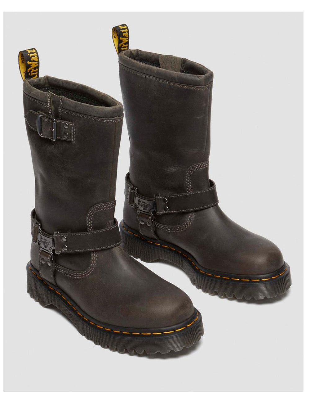 DR. MARTENS Stivali Donna - Grigio modello ANISTONE HI WAXY