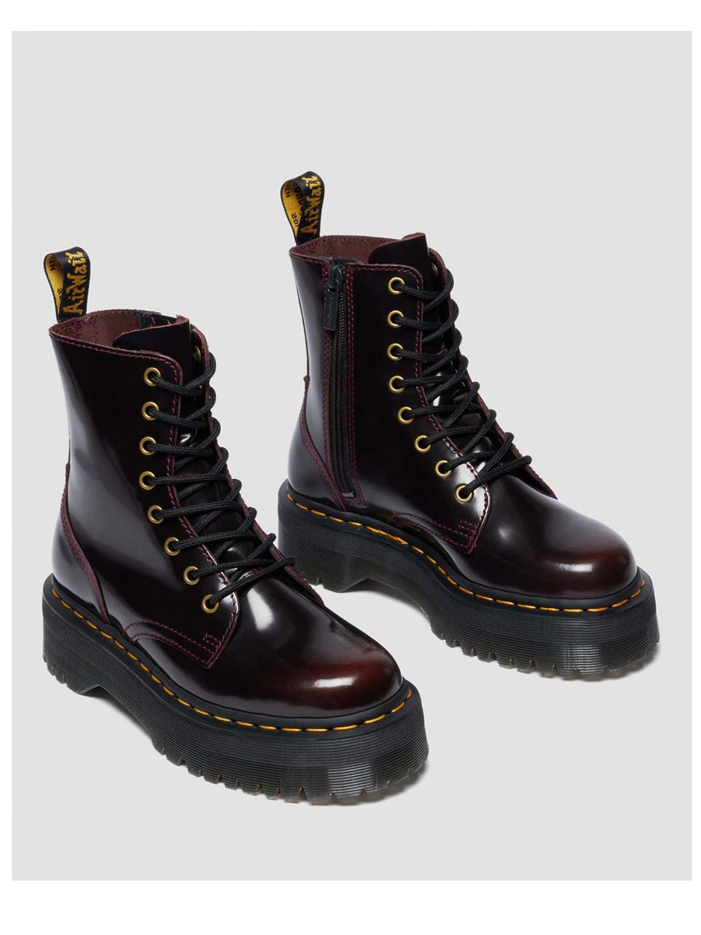 DR. MARTENS Stivaletti platform Donna - Rosso modello JADON ARCADIA
